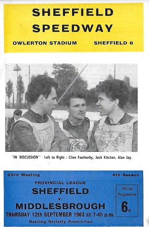 Sheffield v Middlesbrough, 12th Sept 1963