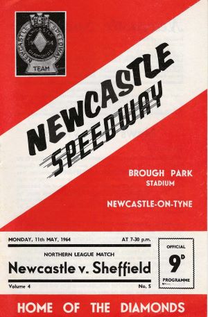 Newcastle v Sheffield programme from 1964