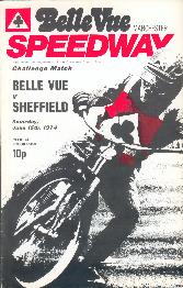 Belle Vue v Sheffield, 15th June 1974