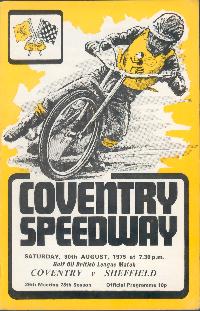 Coventry v Sheffield, 30th August 1975