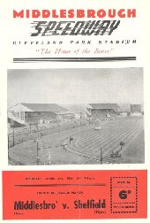 Middlesborough programme from 1961