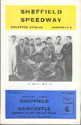 Sheffield v Newcastle programme from 1964