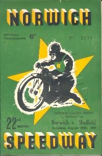 Norwich v Sheffield, 20th August 1949