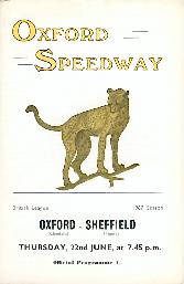 Oxford v Sheffield, 22nd June 1967